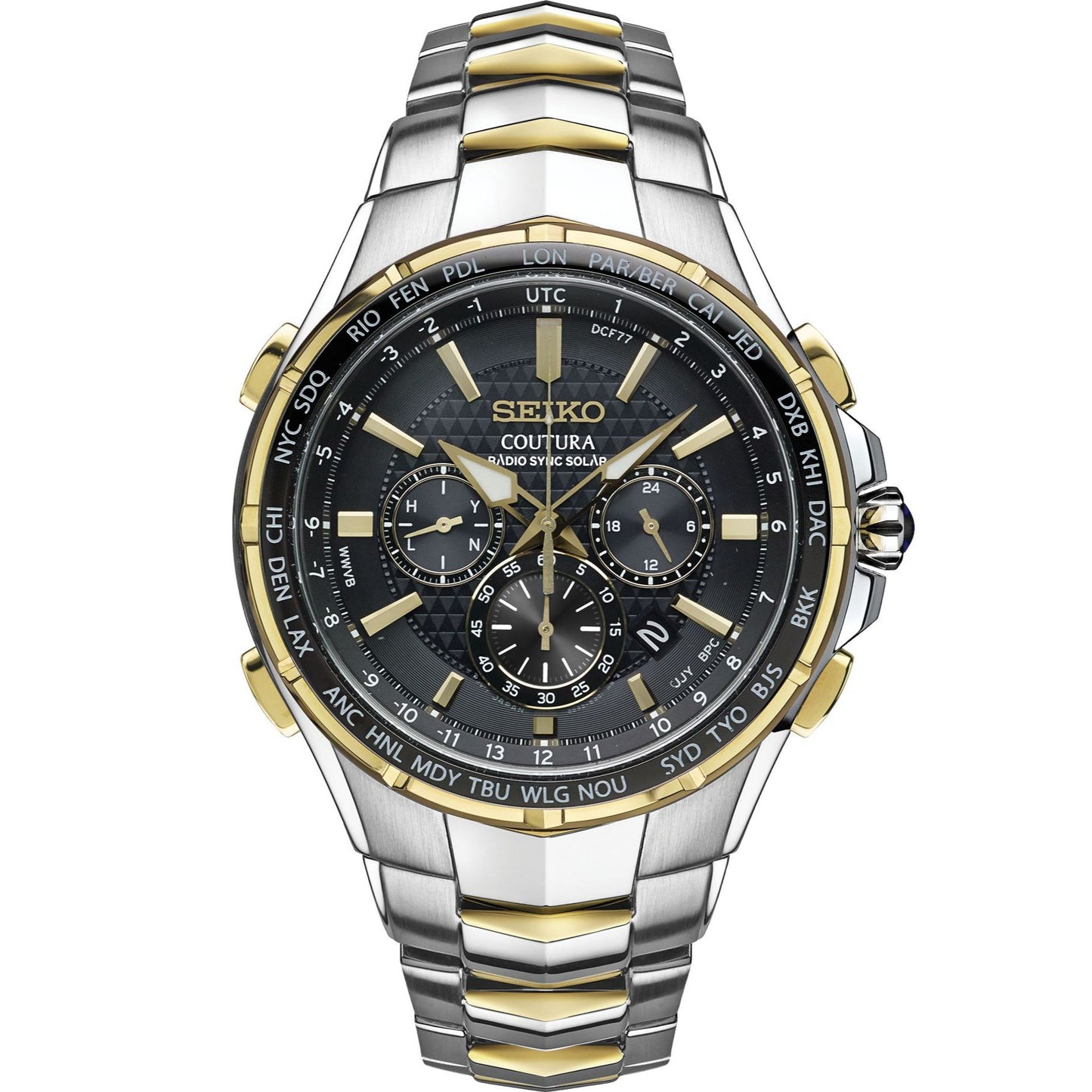 MENS COTURA CHRONO, SOLAR, WORLD TIME WATCH